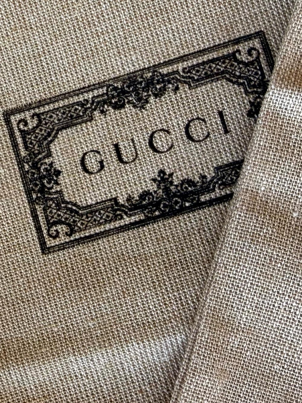 Gucci Beige Canvas Dust Bag Lot with Logo (qty 6) - Picture 3 of 5